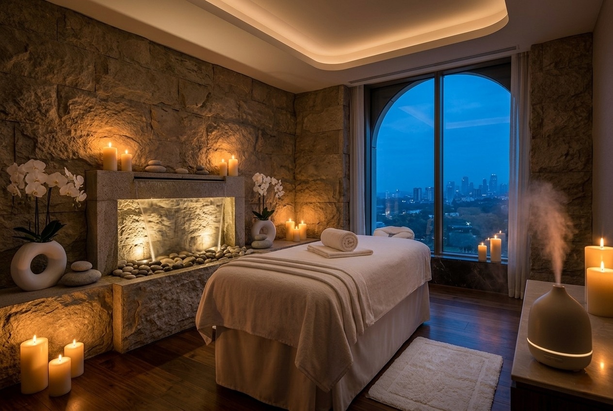 Spa treatment room